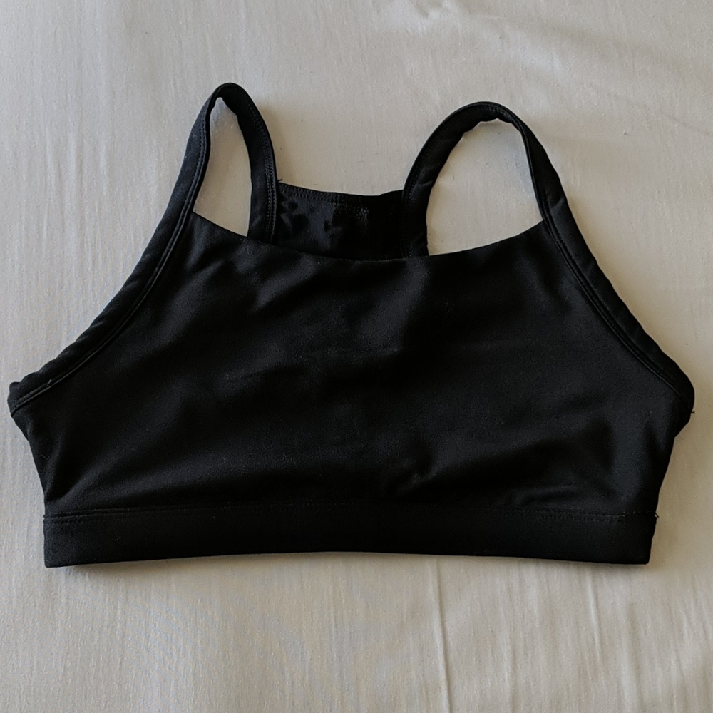 Fabletics Demi Lovato Black Mesh Sports Bra